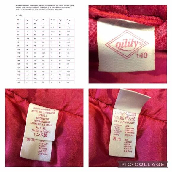 Oilily Girls Long Sherpa Coat Hooded Full Zip Embroidered Ribbons Size 140 10Y - Picture 11 of 12